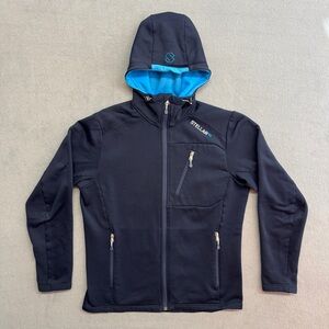 Stellar Equipment Jacket XL Womens Full Zip Hoodie Fleece Midweight Outdoor Blue